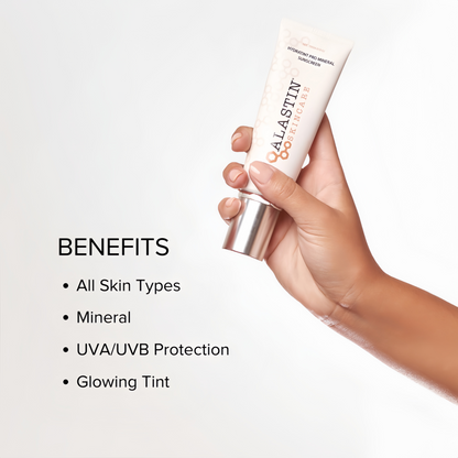 ALASTIN Skincare HydraTint Pro Mineral Sunscreen SPF 36 (3.2 oz) | 2-in-1 Tinted Daily Sunblock Moisturizer for Face & Neck | Fragrance-Free, Water Resistant